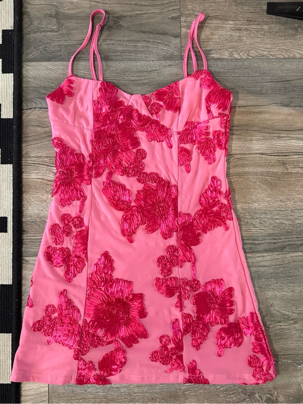 Peppermayo Alivia Pink Floral Mini Dress - Picture 5 of 8